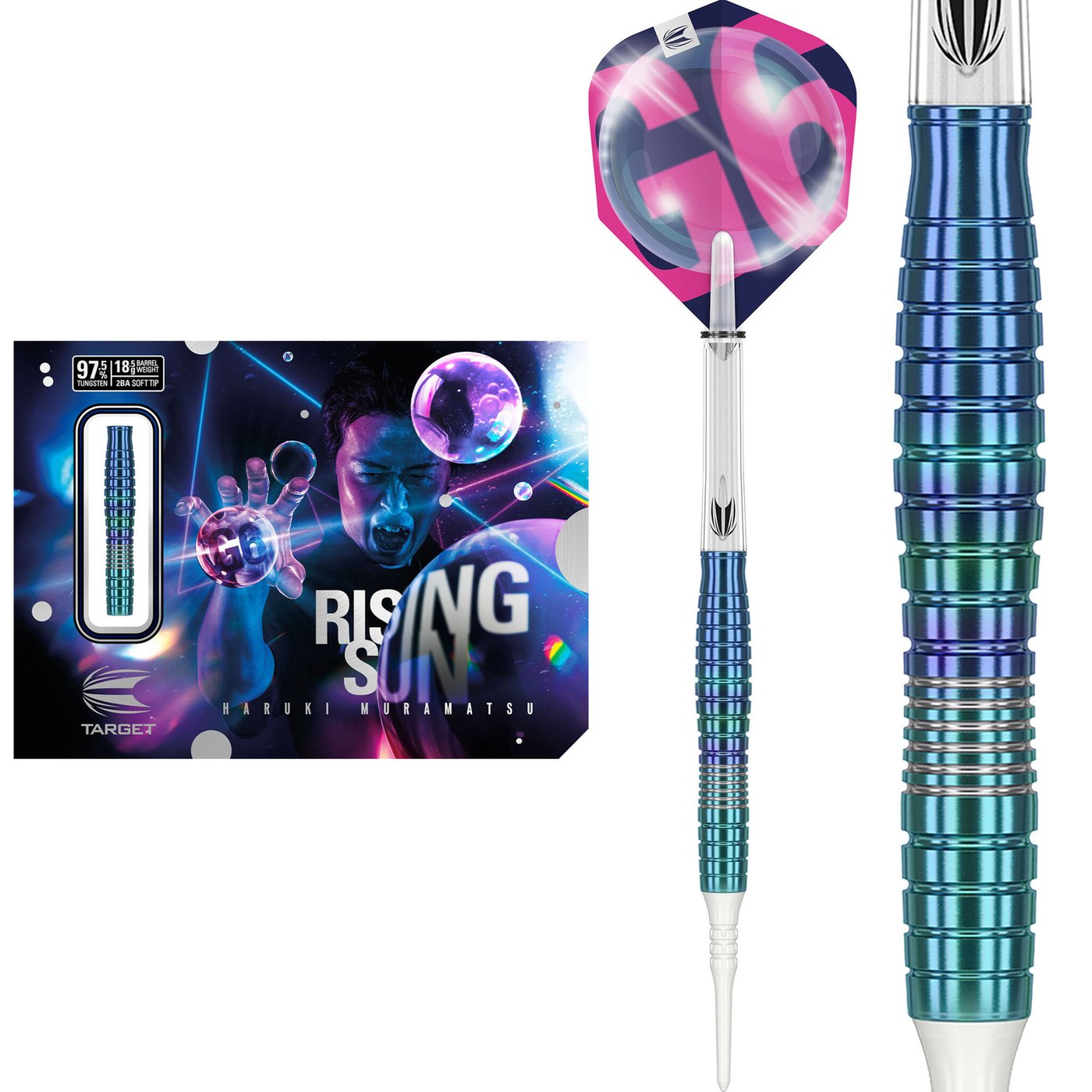 Target Japan Haruki Muramatsu Rising Sun G6 97,5% Soft Tip Darts