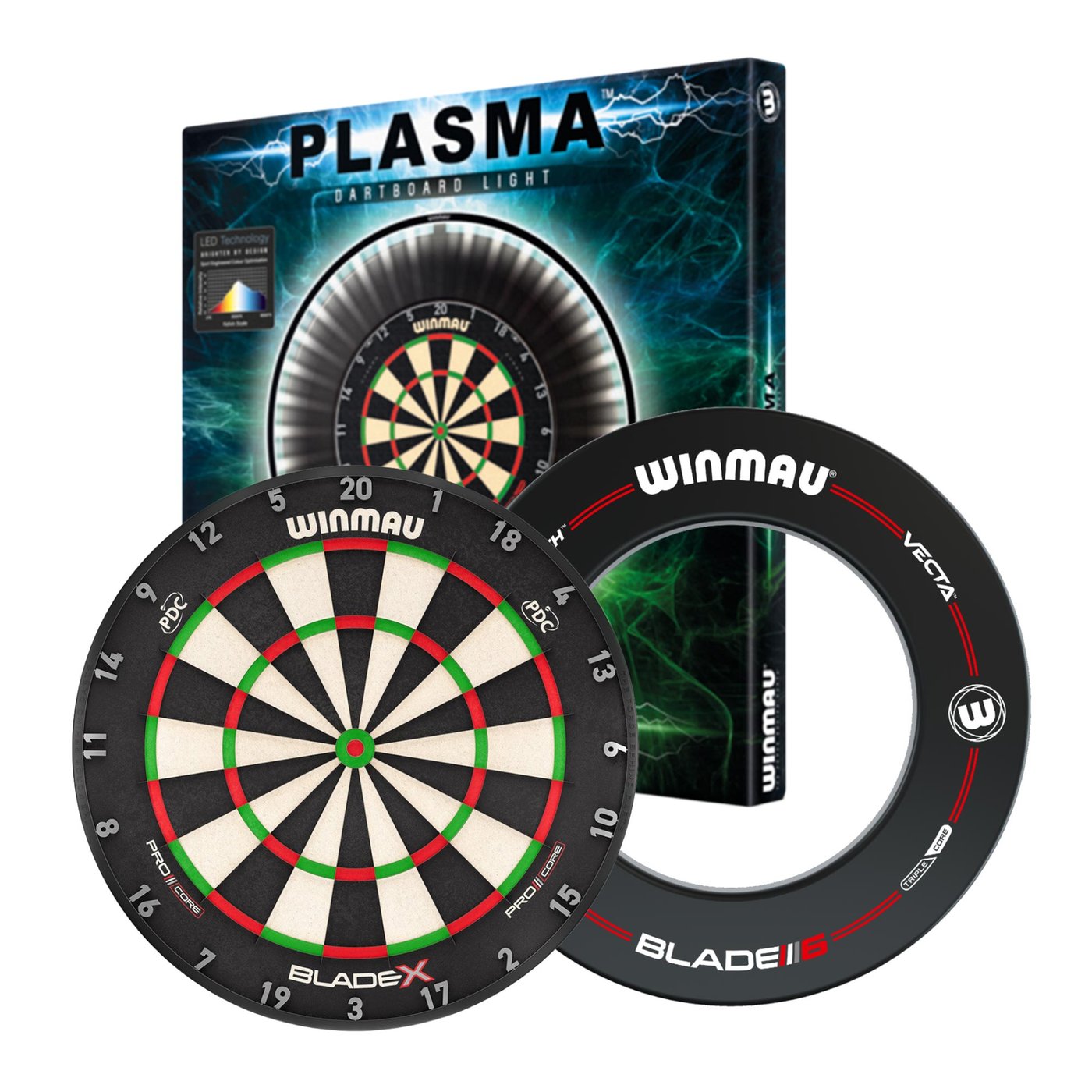 Winmau Blade X + Winmau Plasma + Winmau Pro-Line Surround