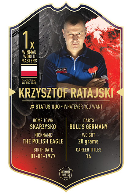 Ultimate Darts Card Krzysztof Ratajski