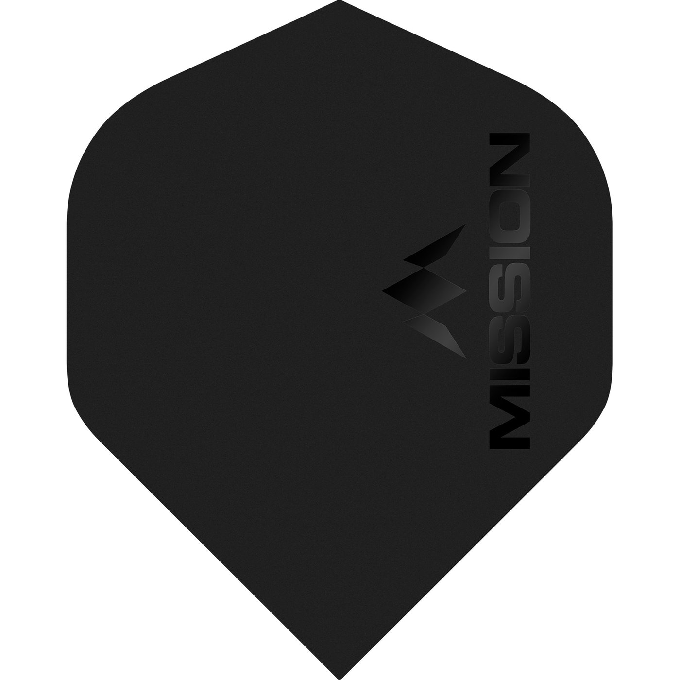 Mission Logo Std NO2 Matte Black Darts Flights