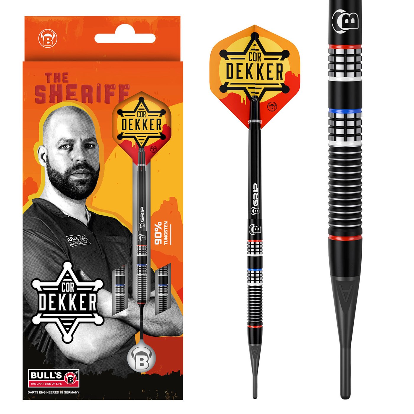 BULL'S Cor Dekker 90%  - Soft Tip Darts