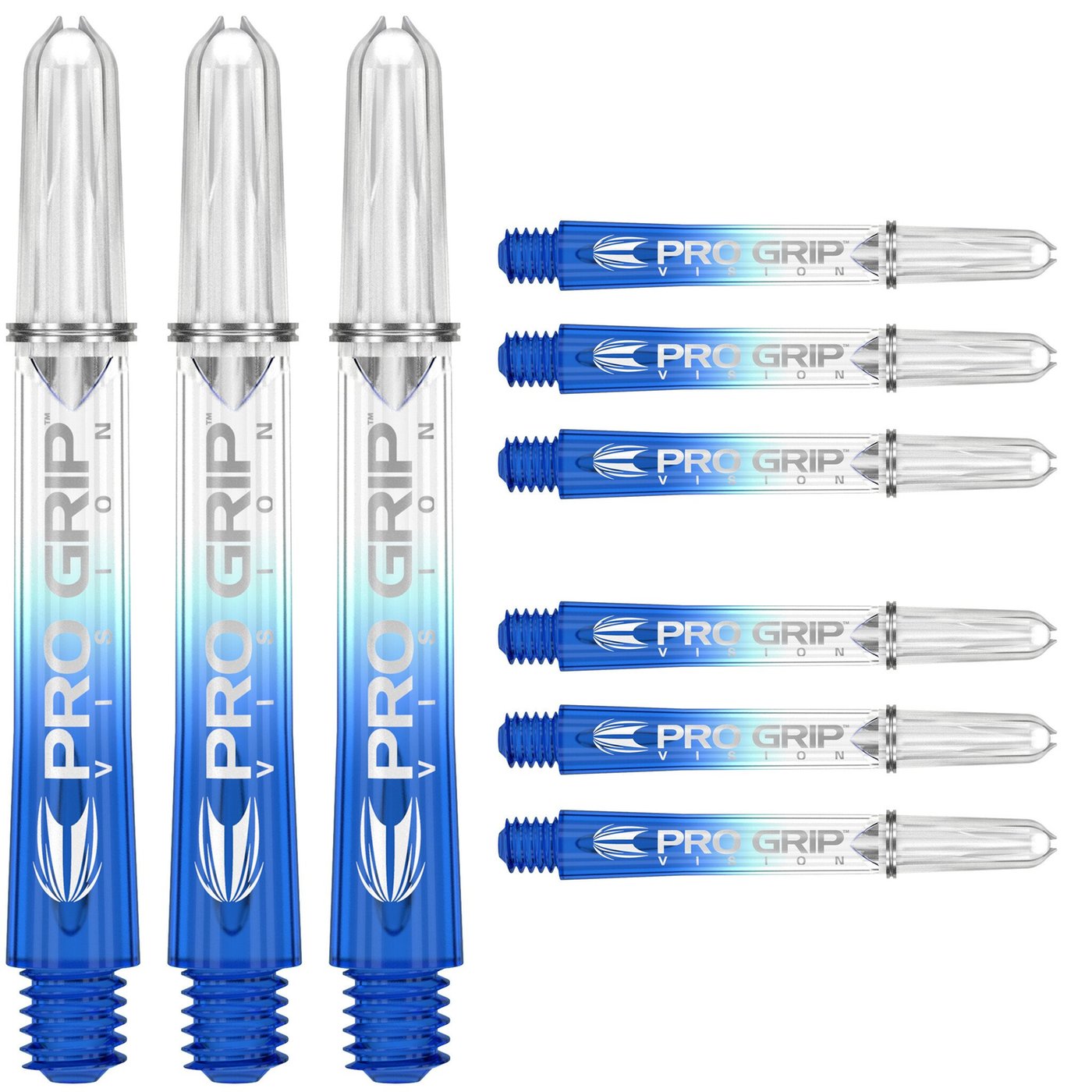 Target Pro Grip 3 Set Vision Blue Darts Shafts