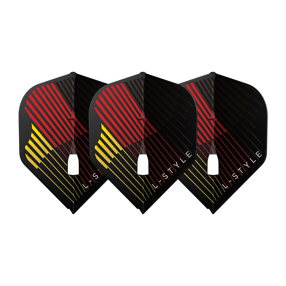 L-Style L1 RYB Series Type C Clear Black Darts Flights