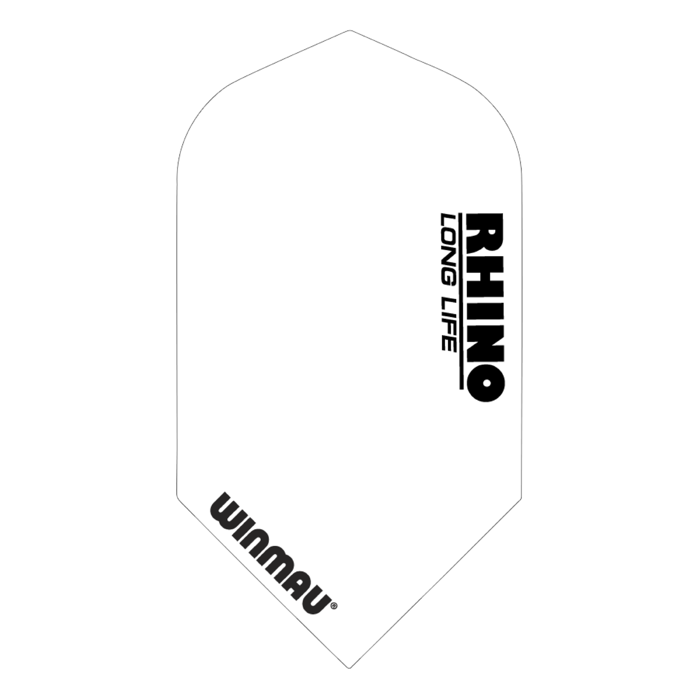 Winmau Rhino Slim White Darts Flights