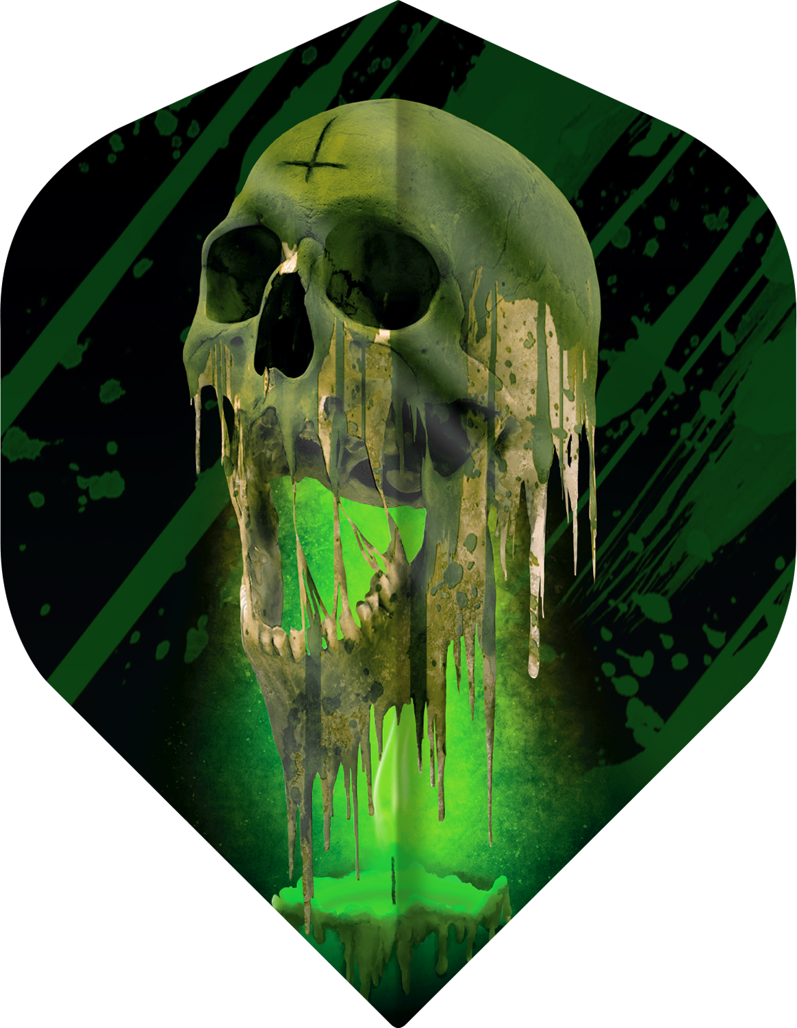 Designa Horror Show - Melting Skull No2 Darts Flights