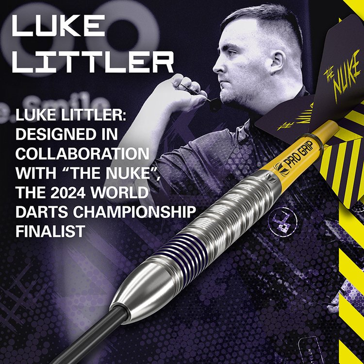 Target Luke 'The Nuke' Littler 80% Tungsten Steel Tip Darts