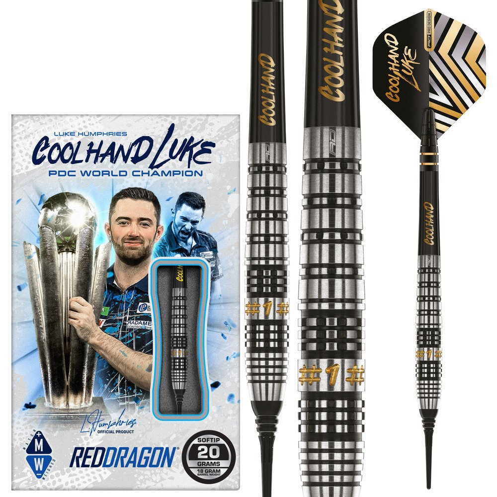 Luke Humphries ダーツ 24g Red Dragon Luke Humphries Prestige 90% Soft Tip Darts