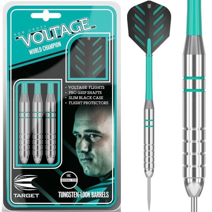 Dardos Target Rob Cross Silver Voltage Punta de Acero
