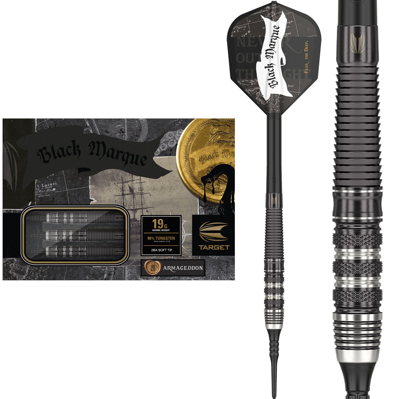 Target Japan Black Marque Armageddon 90% Soft Tip Darts