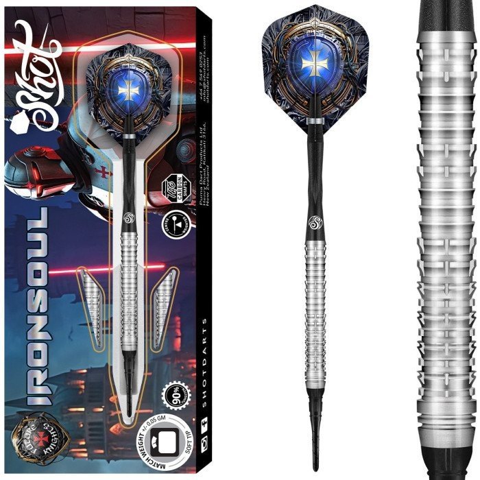Shot Future Knights Ironsoul 90% Soft Tip Darts