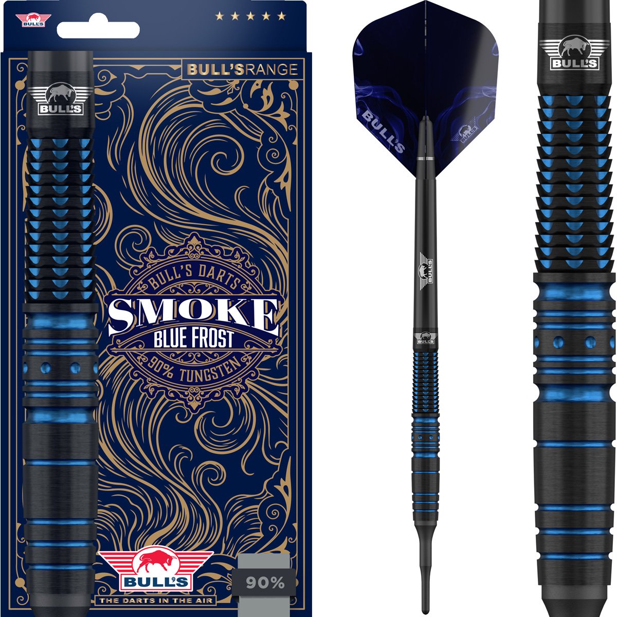 Bull's Smoke Blue Frost 90% - Soft Tip Darts