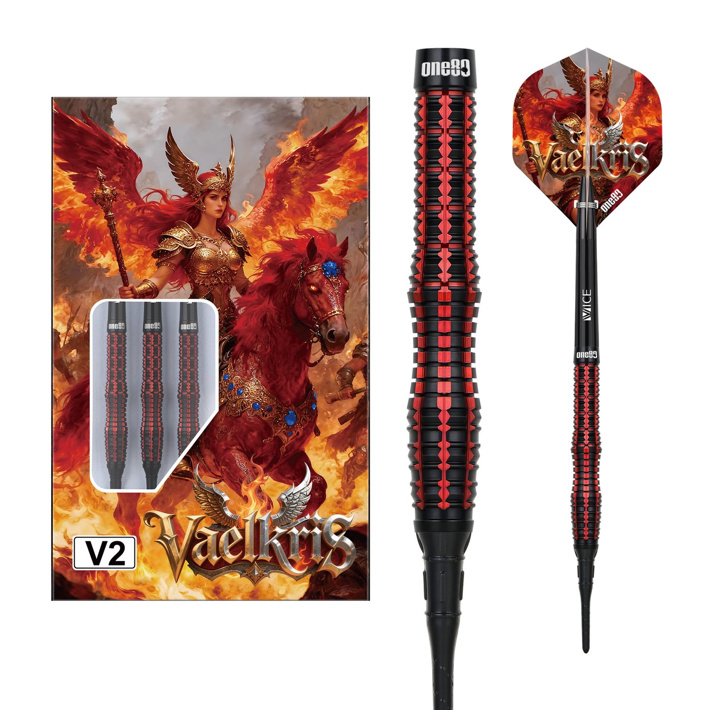 ONE80 Vaelkris V02 90% - Soft Tip Darts