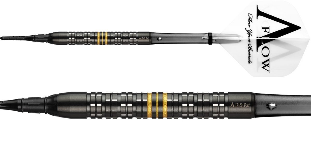 Dynasty A-FLOW Black Line Boris Krcmar Yellow 95% Soft Tip Darts