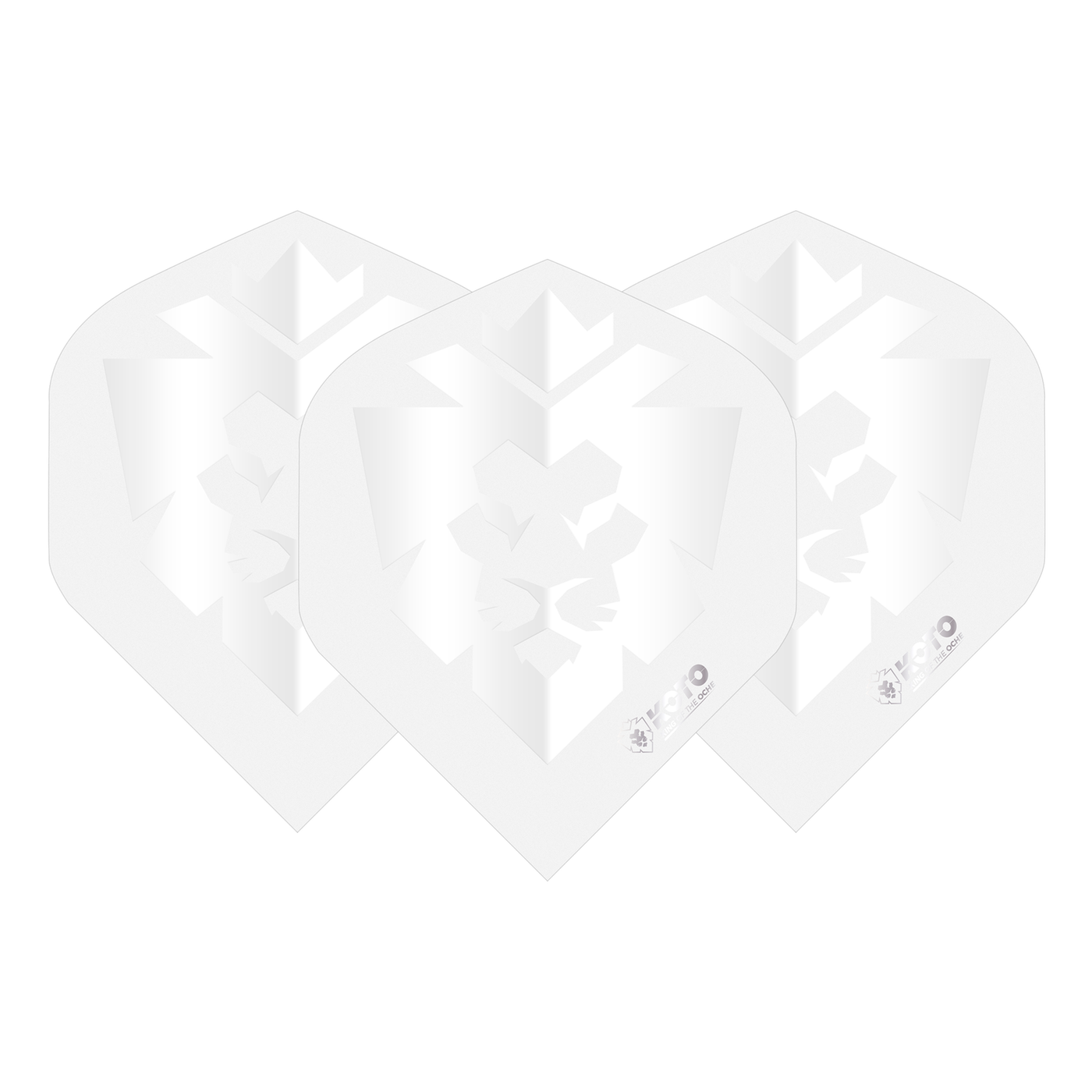 KOTO White Emblem NO2 Darts Flights