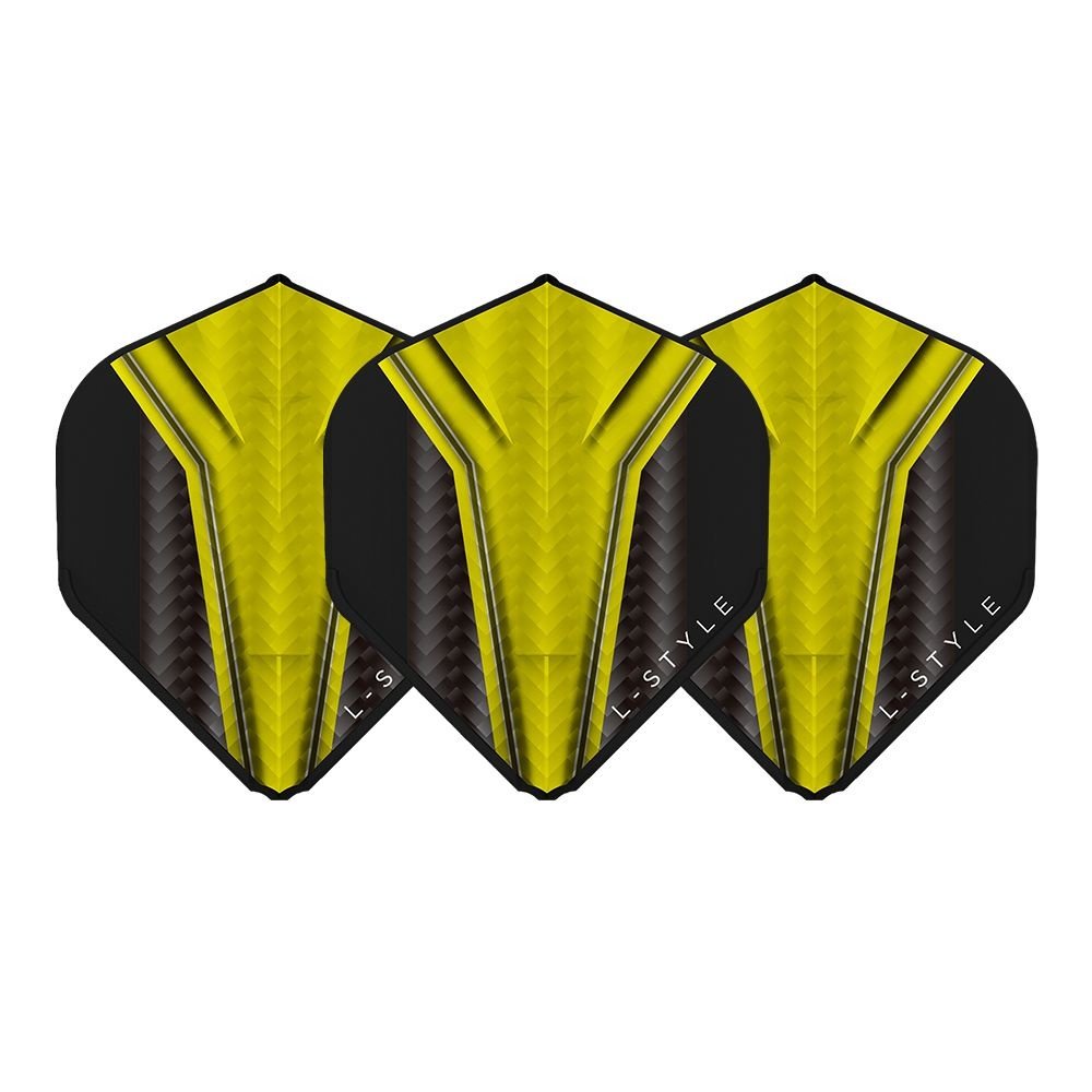 L-Style Champagne L1 EZ Standard Inception Yellow Darts Flights