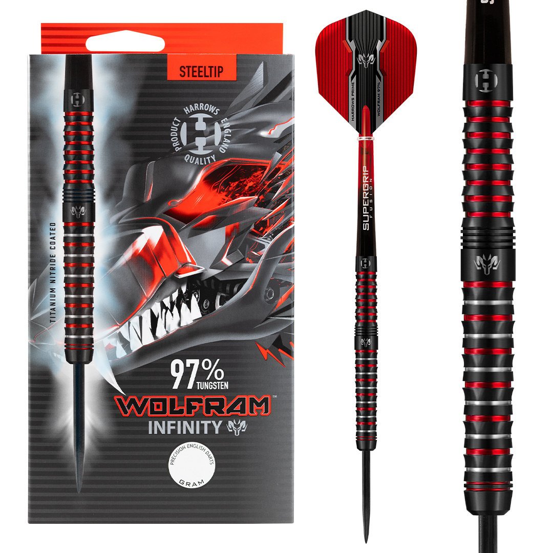Harrows Wolfram Infinity 97% - Steel Tip Darts