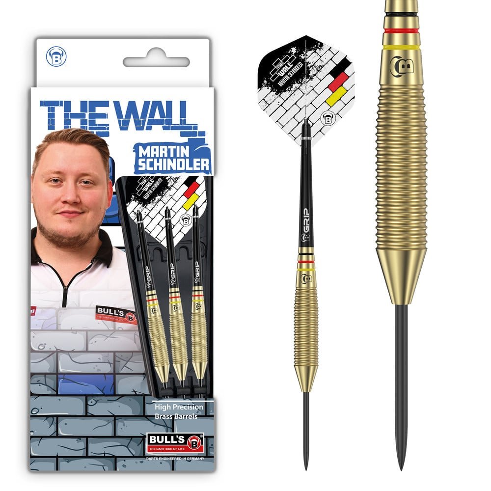 BULL'S Martin Schindler Naturel Brass - Dartpijlen
