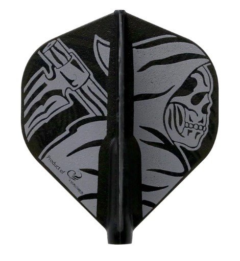 Cosmo Darts - Fit Flight Reaper - Black Standard Darts Flights