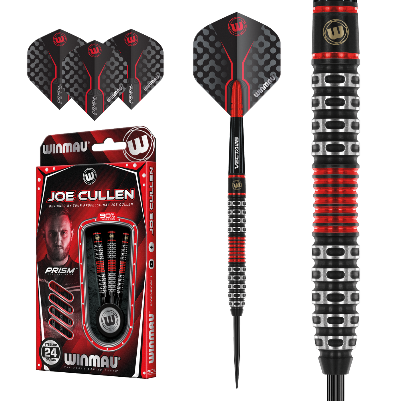 [Tweedekans] Winmau Joe Cullen Special Edition 90% 24 Gram