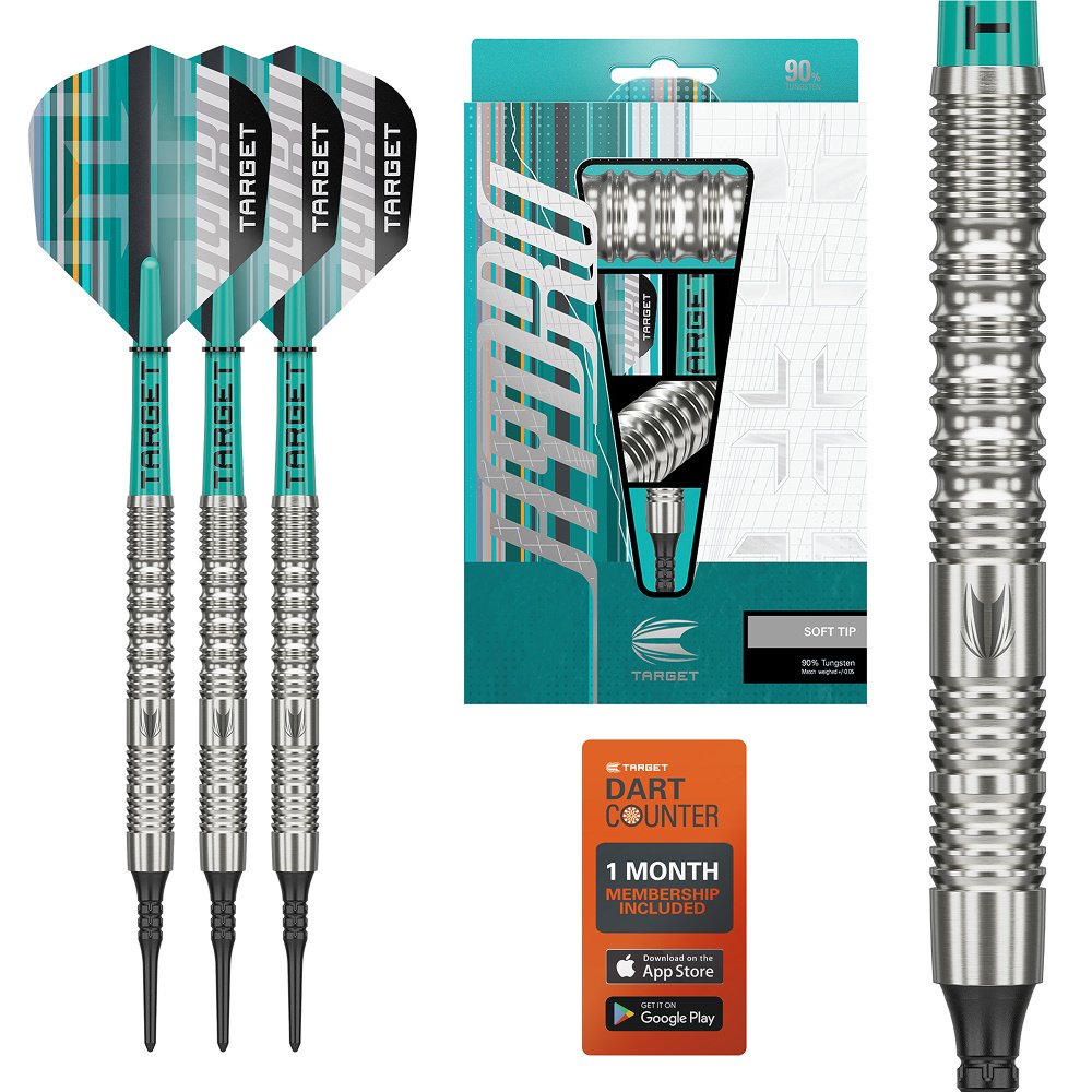 Target Lot De 5 Fléchettes ID Pro Ultra - 15 Ailettes N°2 Et N°6 Au Total, Multicolores