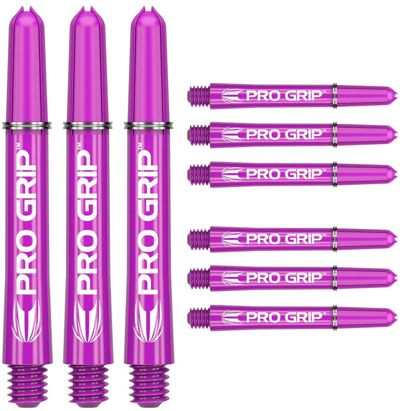 Target Pro Grip 3 Set Purple Darts Shafts