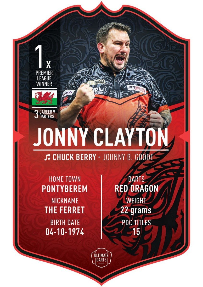 Ultimate Darts Card Jonny Clayton 2026