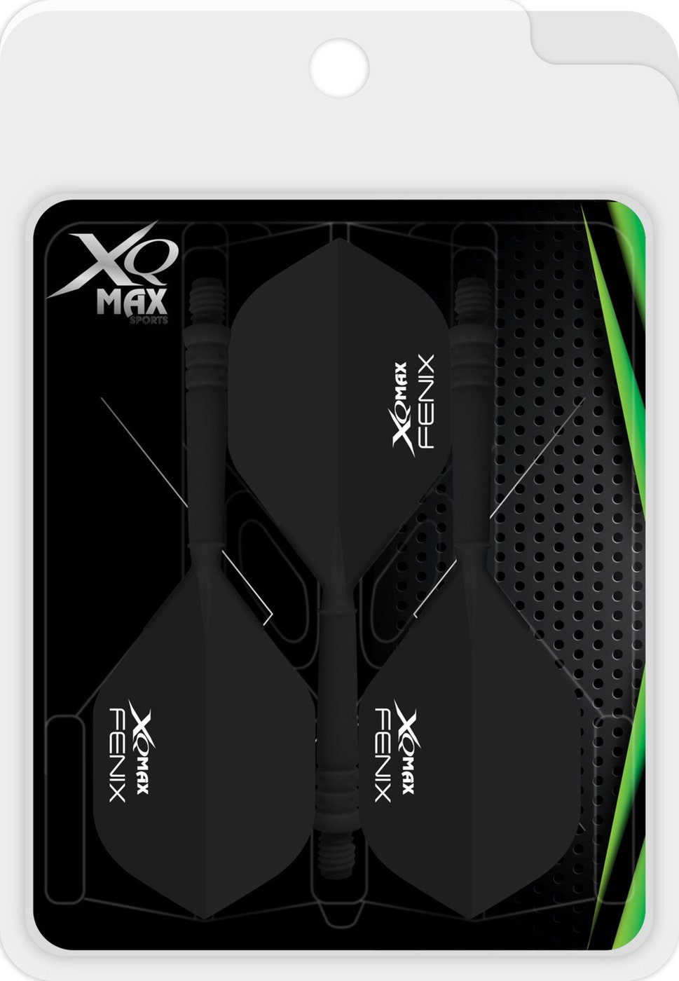 XQ Max Fenix Bar Flights Black Standard - Dart Flights