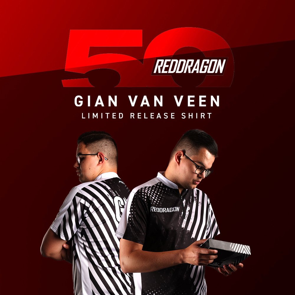 Red Dragon Gian van Veen 50 Years Anniversary Limited Edition Tour