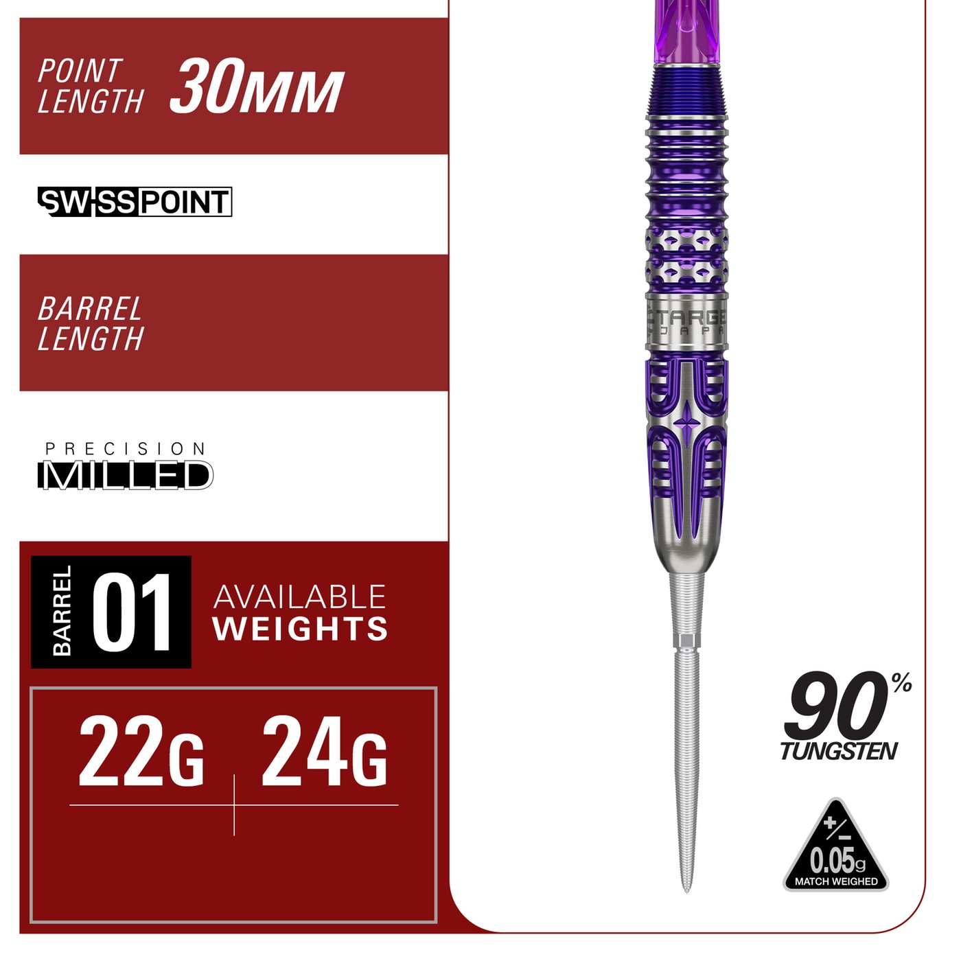 Target Japan Kasumi Sato Endeavour G3 Swiss Point 90% - Steel Tip