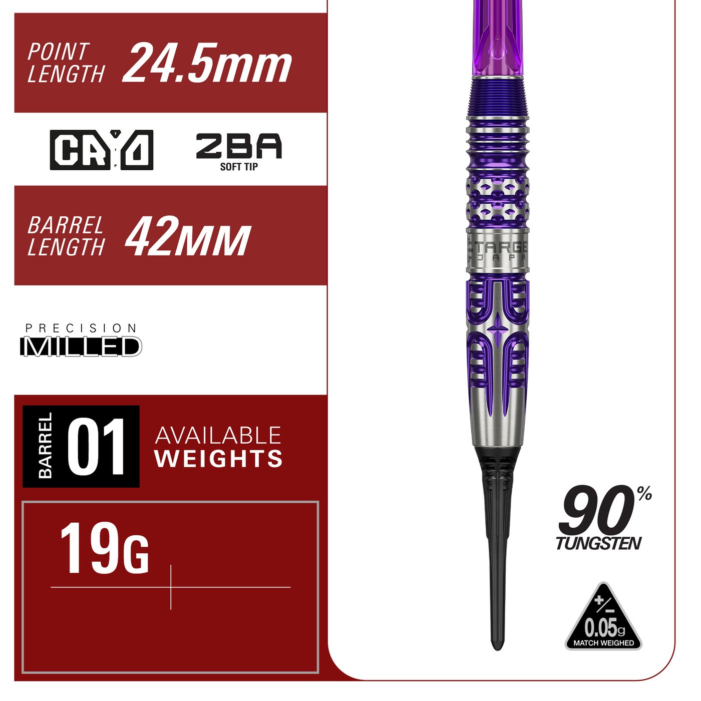 Target Japan Kasumi Sato Endeavour G3 90% - Soft Tip Darts