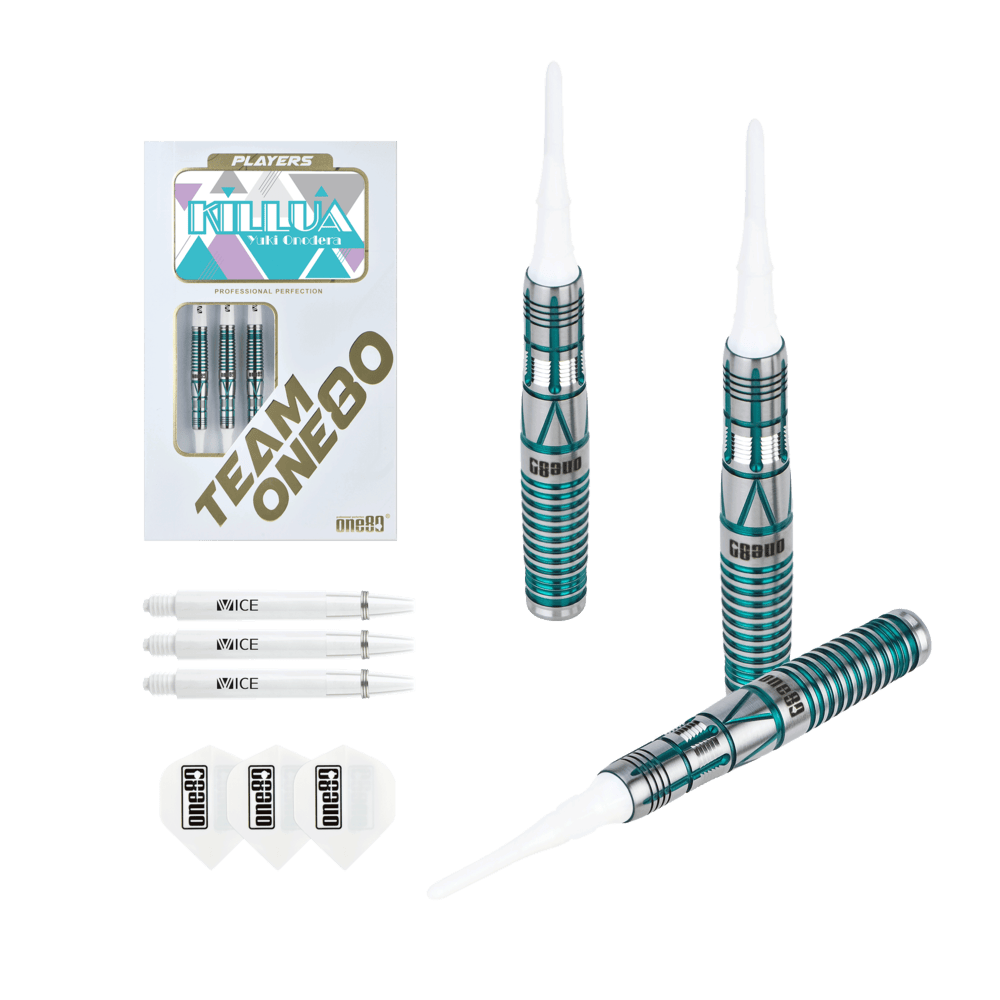 ONE80 Yuki Onodera Blue 90% Soft Tip Darts