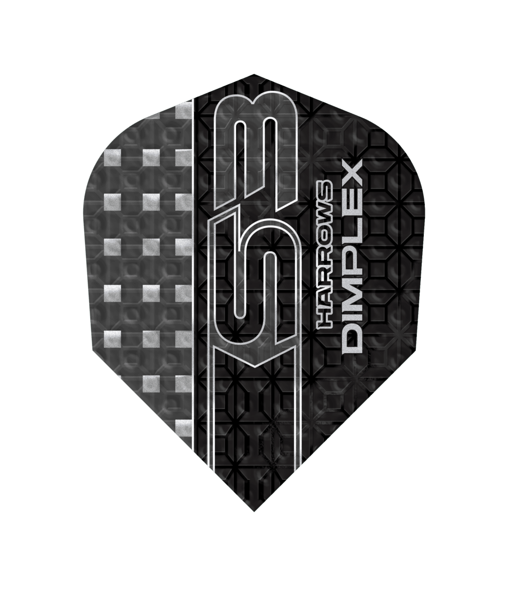 Harrows Dimplex S3 Black NO6 Darts Flights