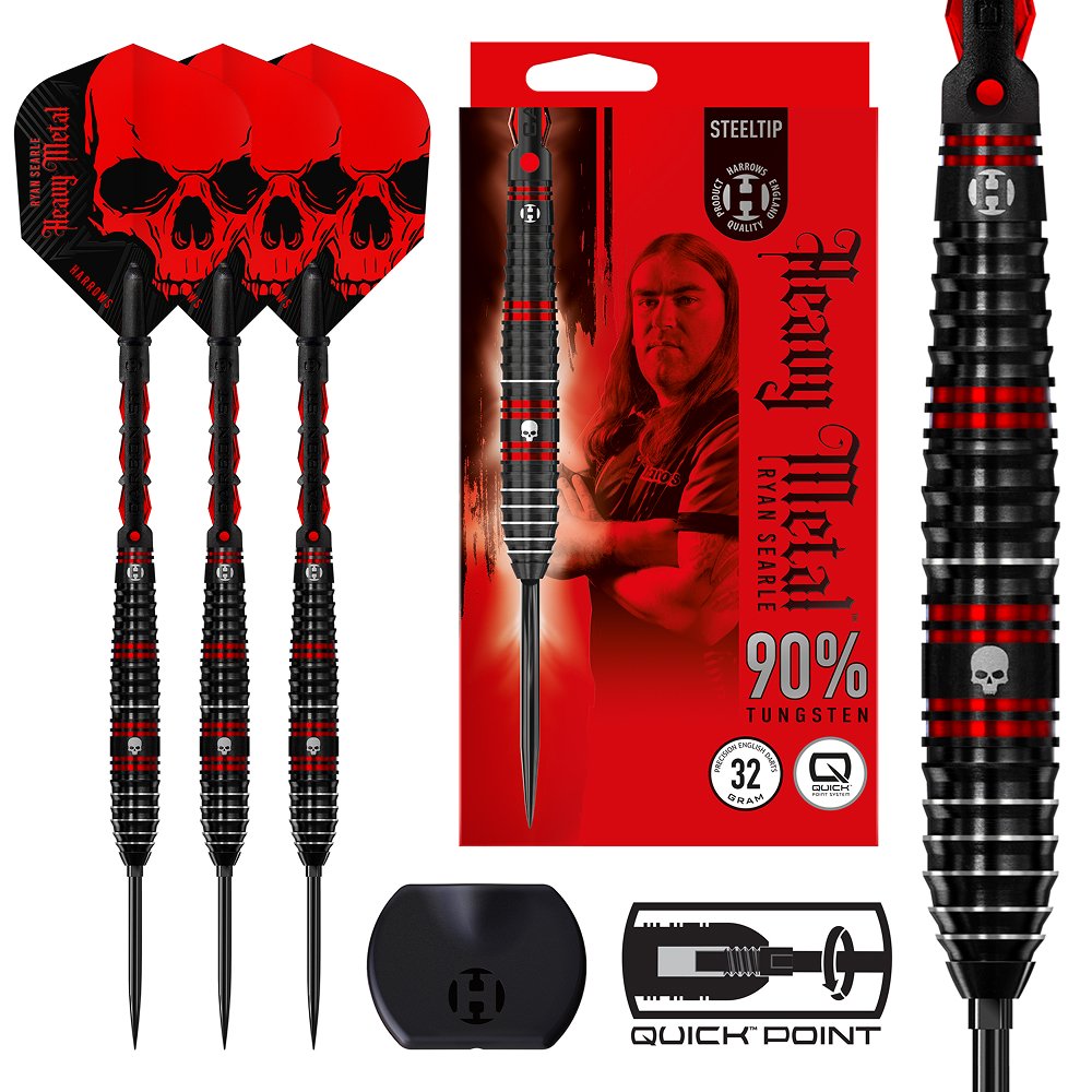 Harrows Ryan Searle V1 Quick Point 90% - Steel Tip Darts