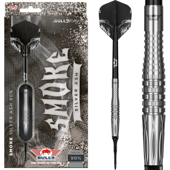 Bull's Smoke Silver Ash 90% Soft Tip Dartpile