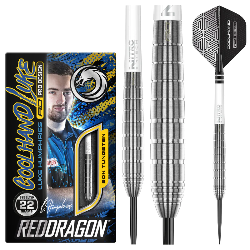 Dardos Red Dragon Luke Humphries TX1 90% Punta de Acero