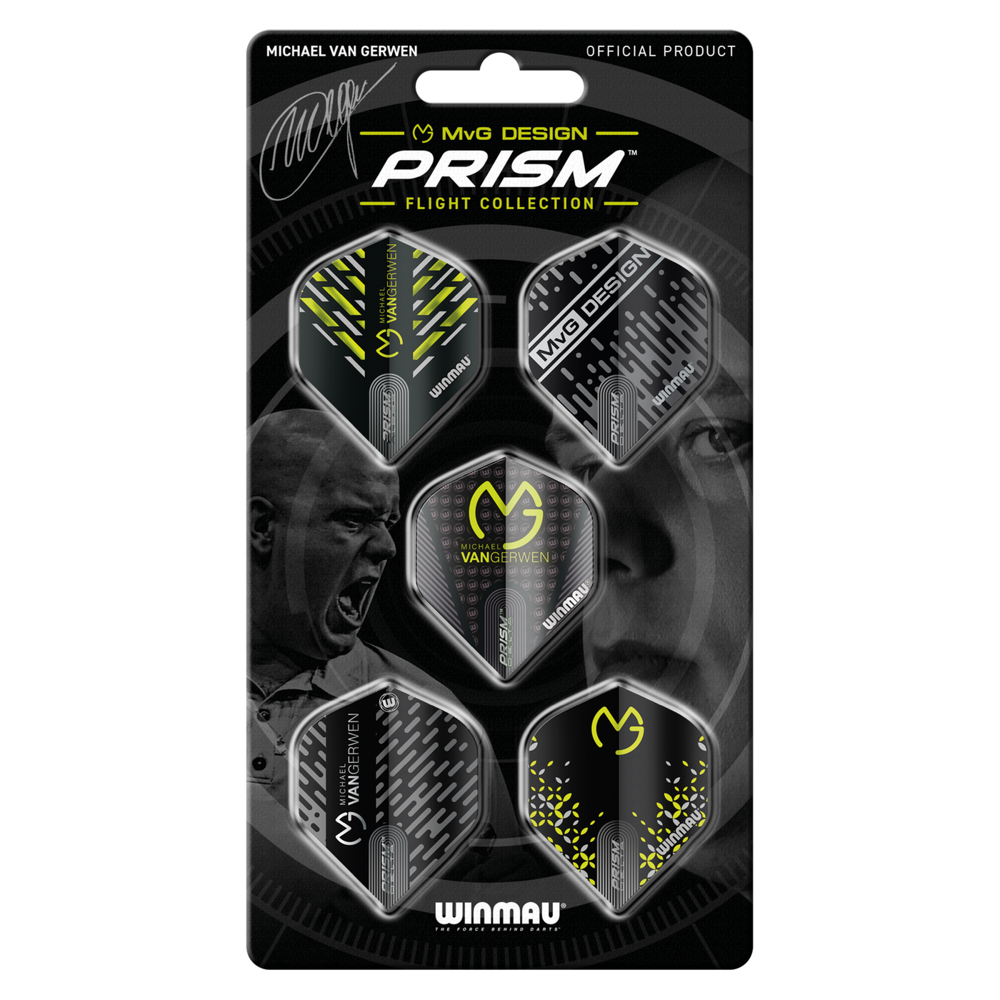 Winmau Michael van Gerwen Prism Flight Collection V2 Darts Flights