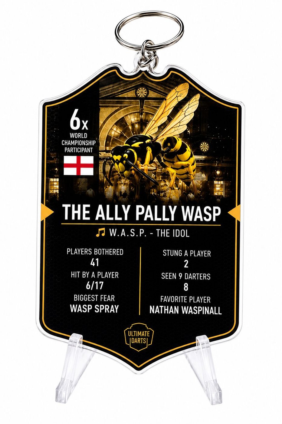 Ultimate Card Key Chain Ally Pally Wasp