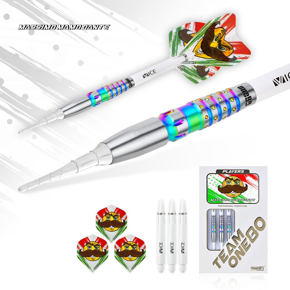 ONE80 Mamo Massimo V2 90% - Soft Tip Darts - Dartshopper.com