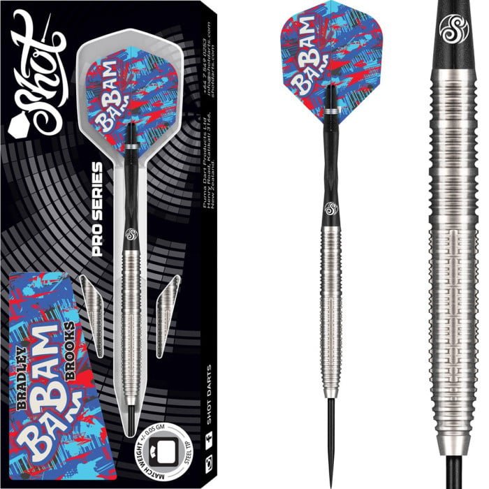 Shot Bradley Brooks G2 90% - Steel Tip Darts - Dartshopper.com