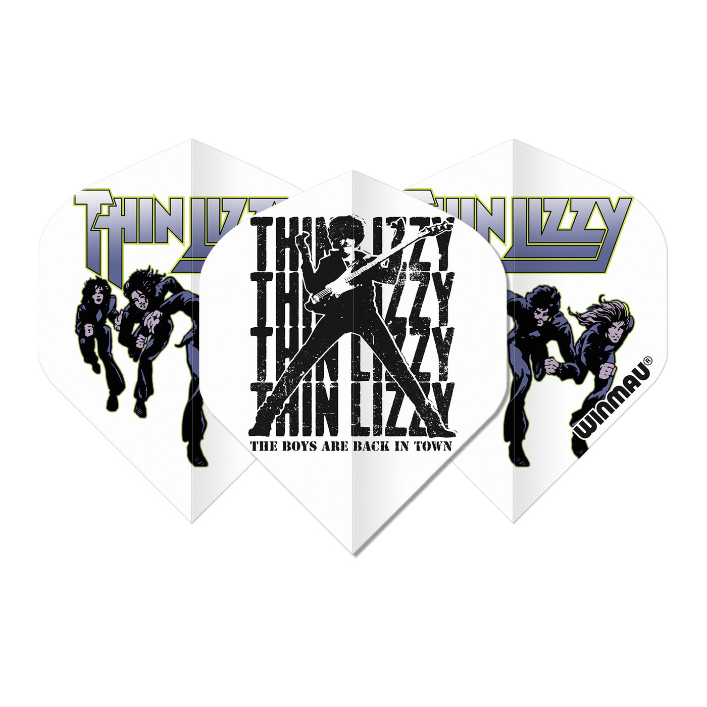 Winmau Thin Lizzy White Darts Flights