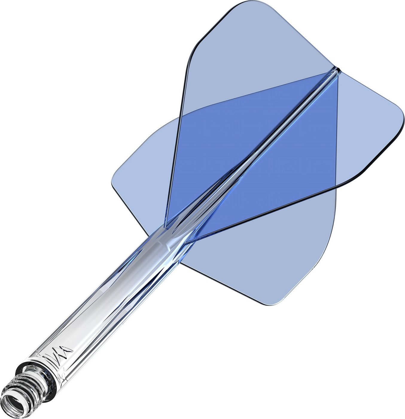Mission Force 90 Gradient Transparent Blue NO2 - Dart Flights