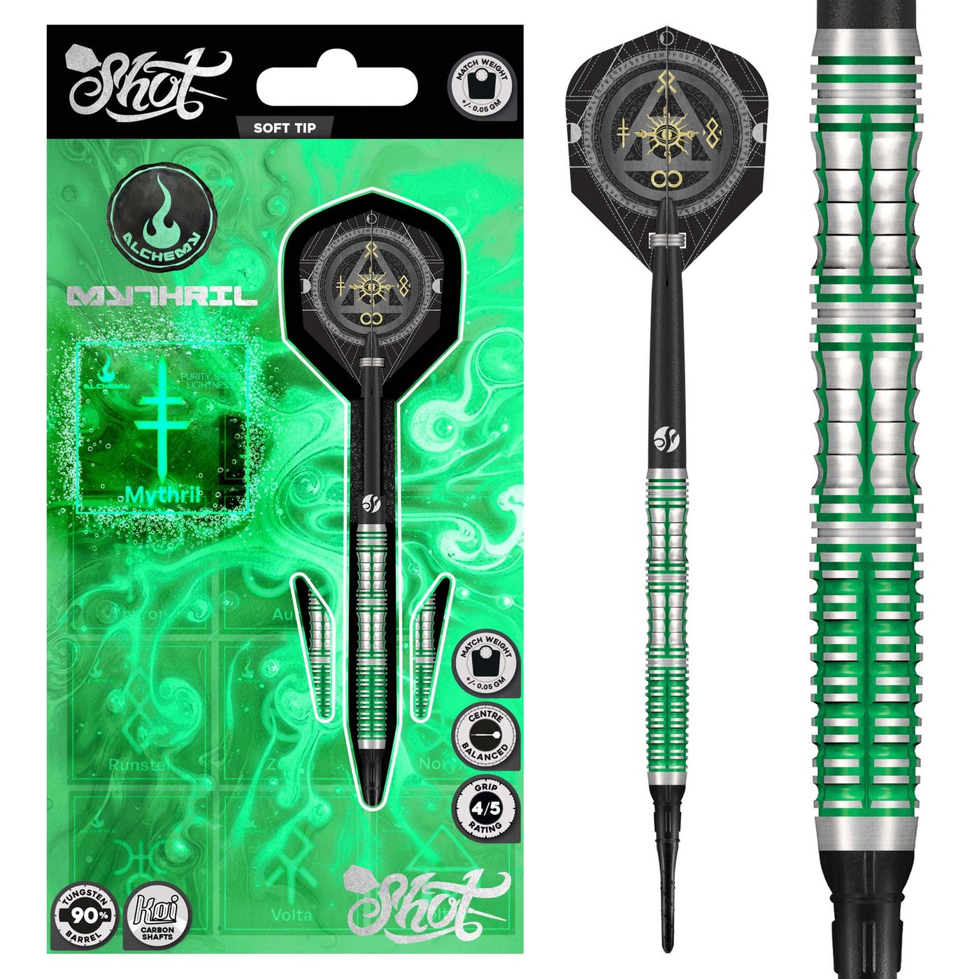Shot Alchemy Mythril 90% - Soft Tip Darts