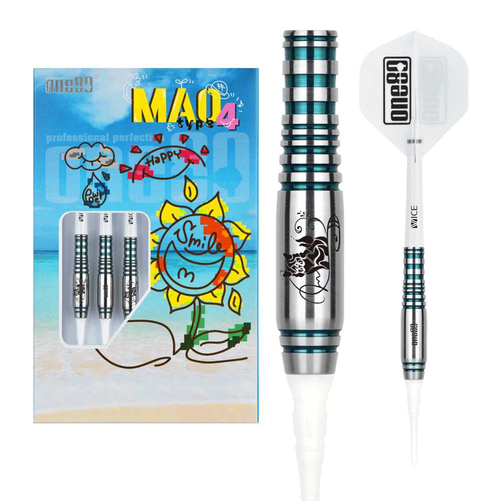ONE80 Mao Shimamura 4 Jade 90% Soft Tip Darts