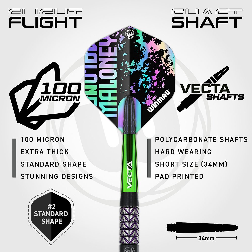 Winmau Mike Maloney 90% - Steel Tip Darts - Dartshopper.com