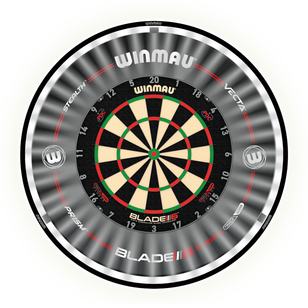 Winmau Blade 6 Triple Core + Winmau Plasma - Diana de dardos Set