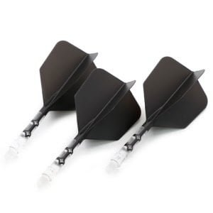Cuesoul - ROST T19 Integrated Flights - Big Wing - Black Clear - Dart Flights