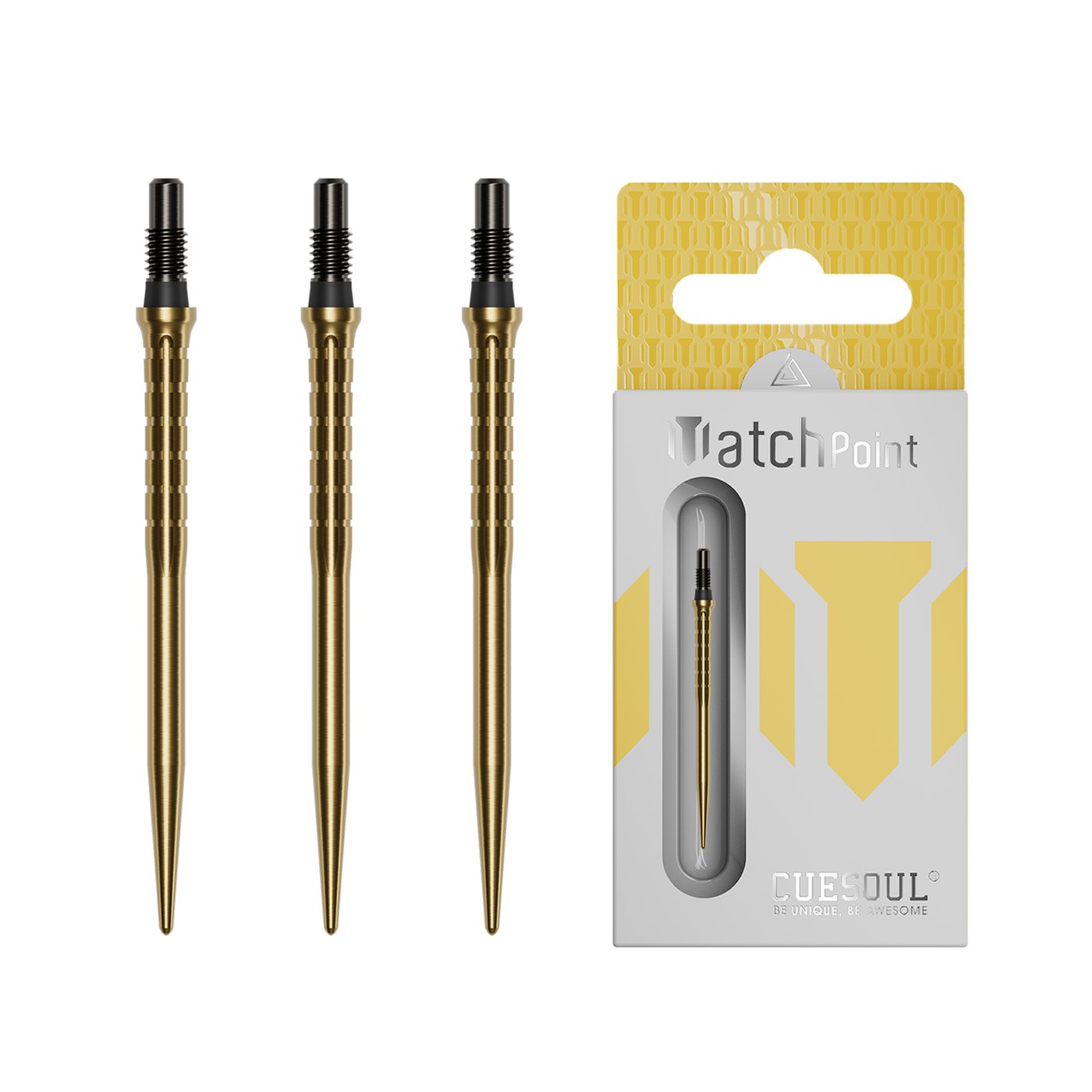 Cuesoul Match Points Grooved Gold