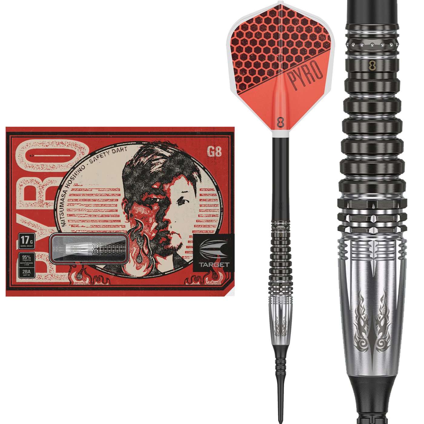 Target Japan Pyro G8.1 95% Soft Tip Darts