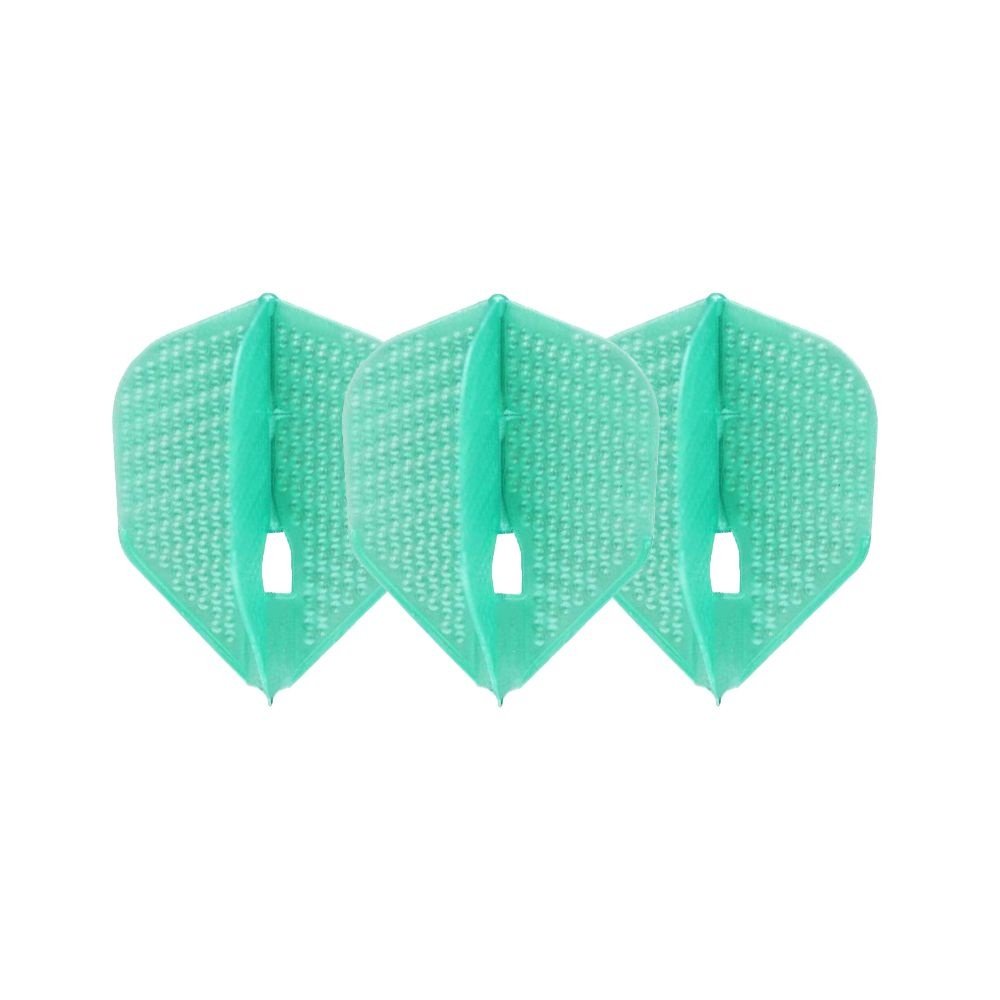 L-Style Champagne L3 Shape Dimple Pearl Emerald - Dart Flights