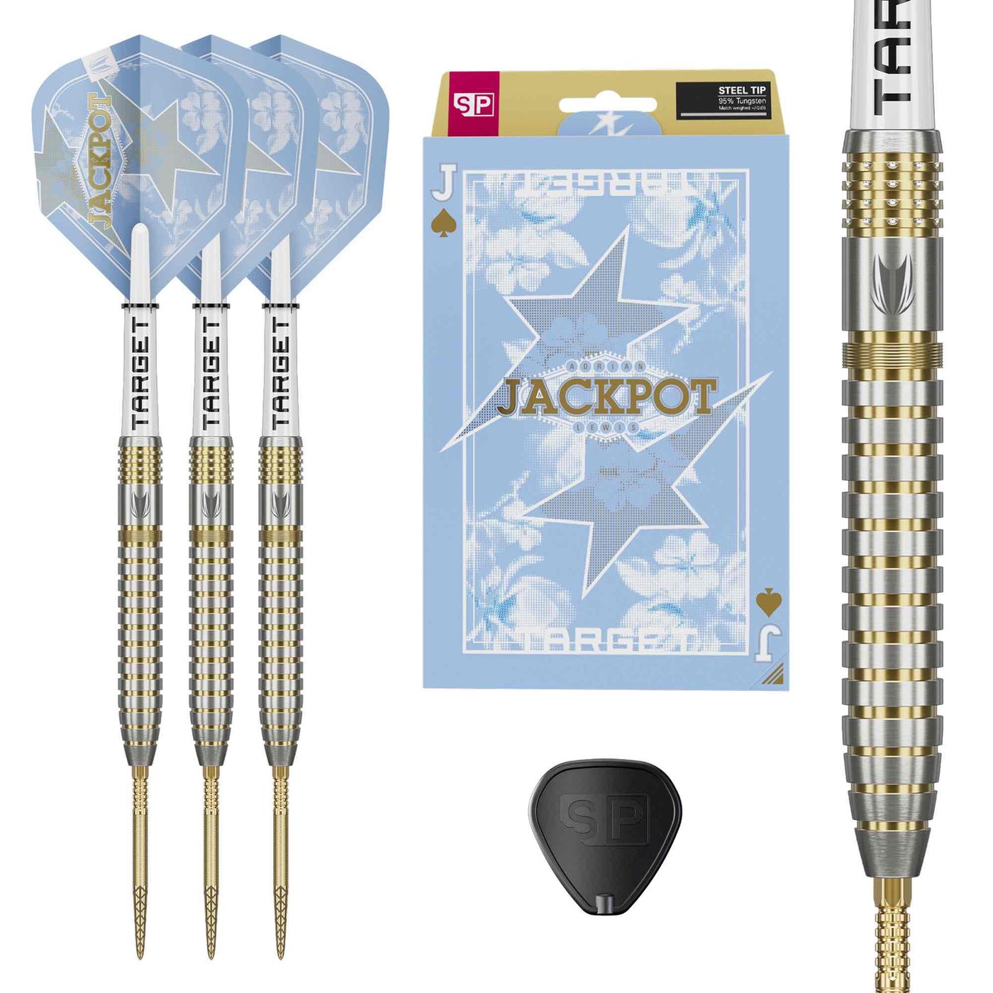 Target Adrian Lewis Showdown Swiss Point 95% - Freccette Steel Darts